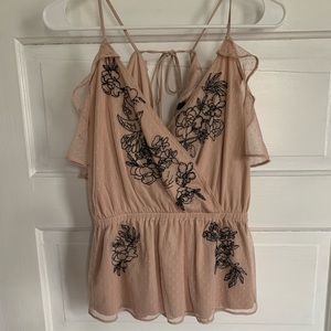 Pink Lacey Express blouse 🌷